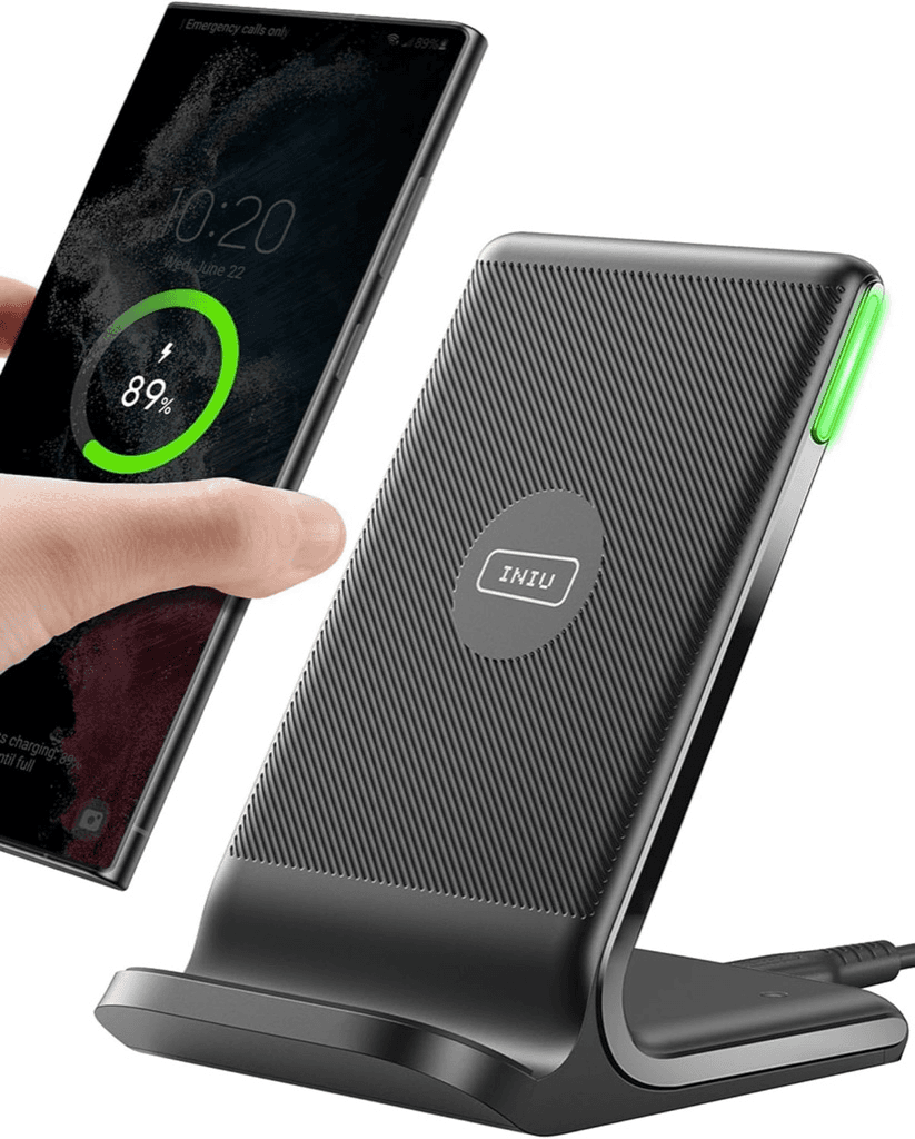 INIU wireless charging stand in black